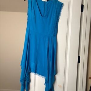 Sandro Electric Blue Silk Dress